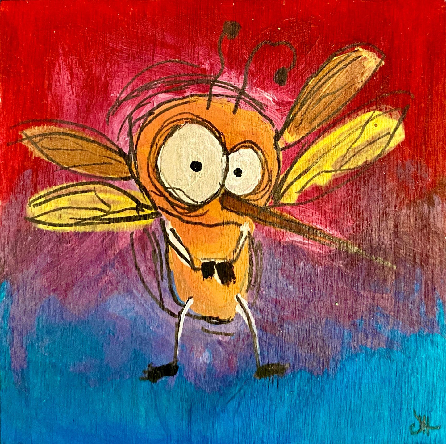 "Little Pests" Whimsy Original Art