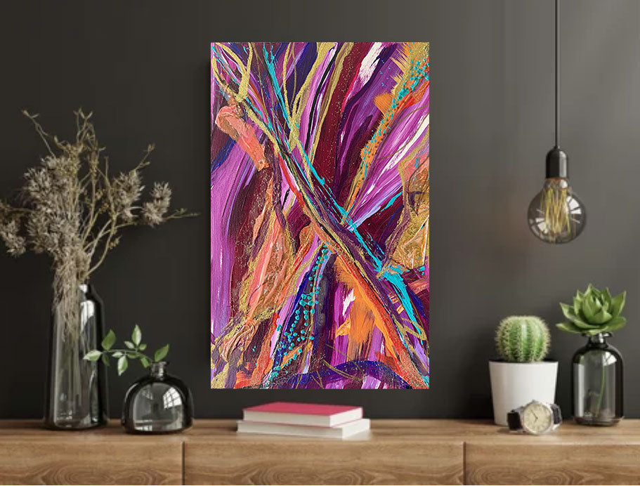 "Strong Together" Abstract Original Art