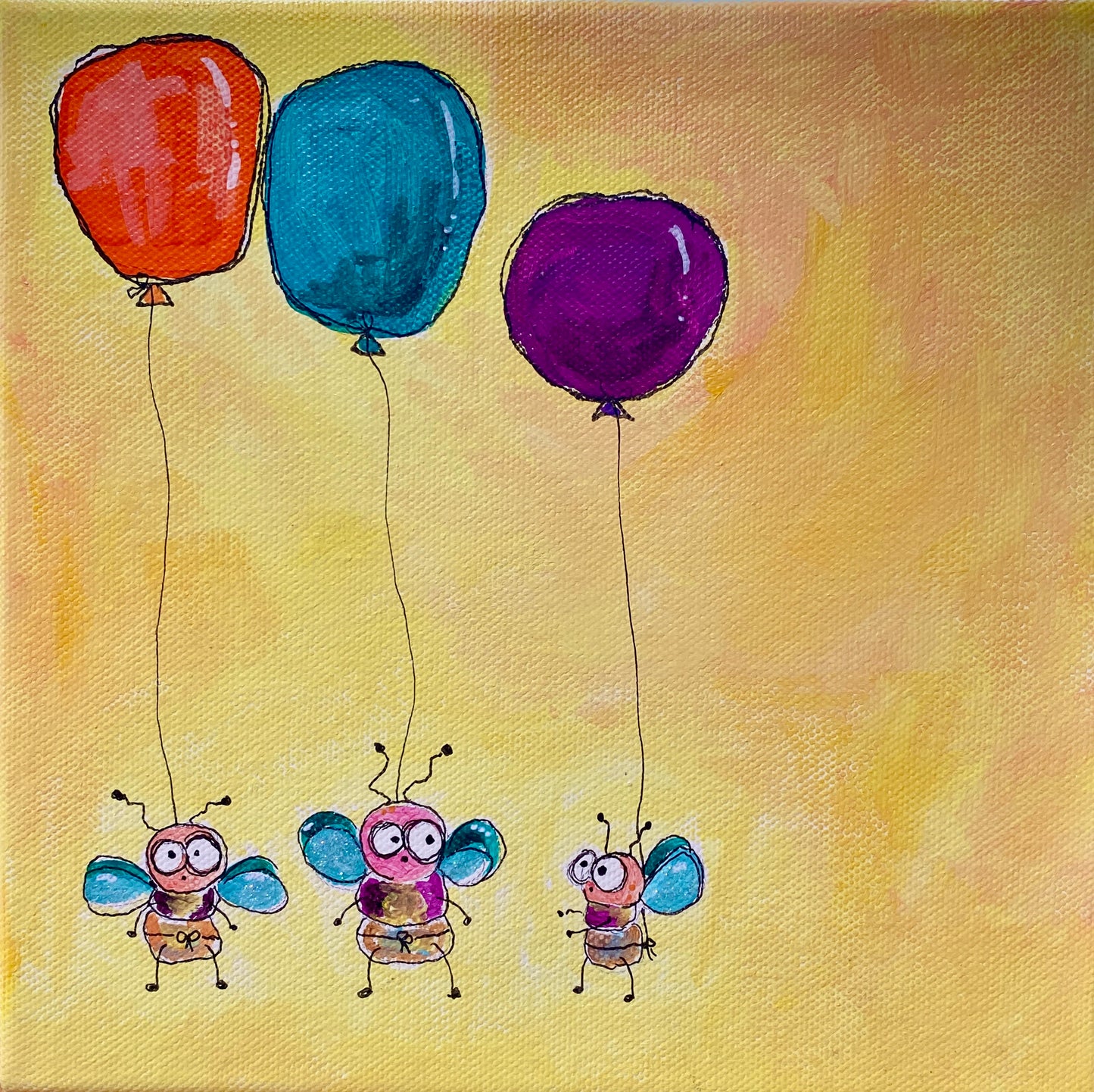 "Little Pests" Whimsy Original Art