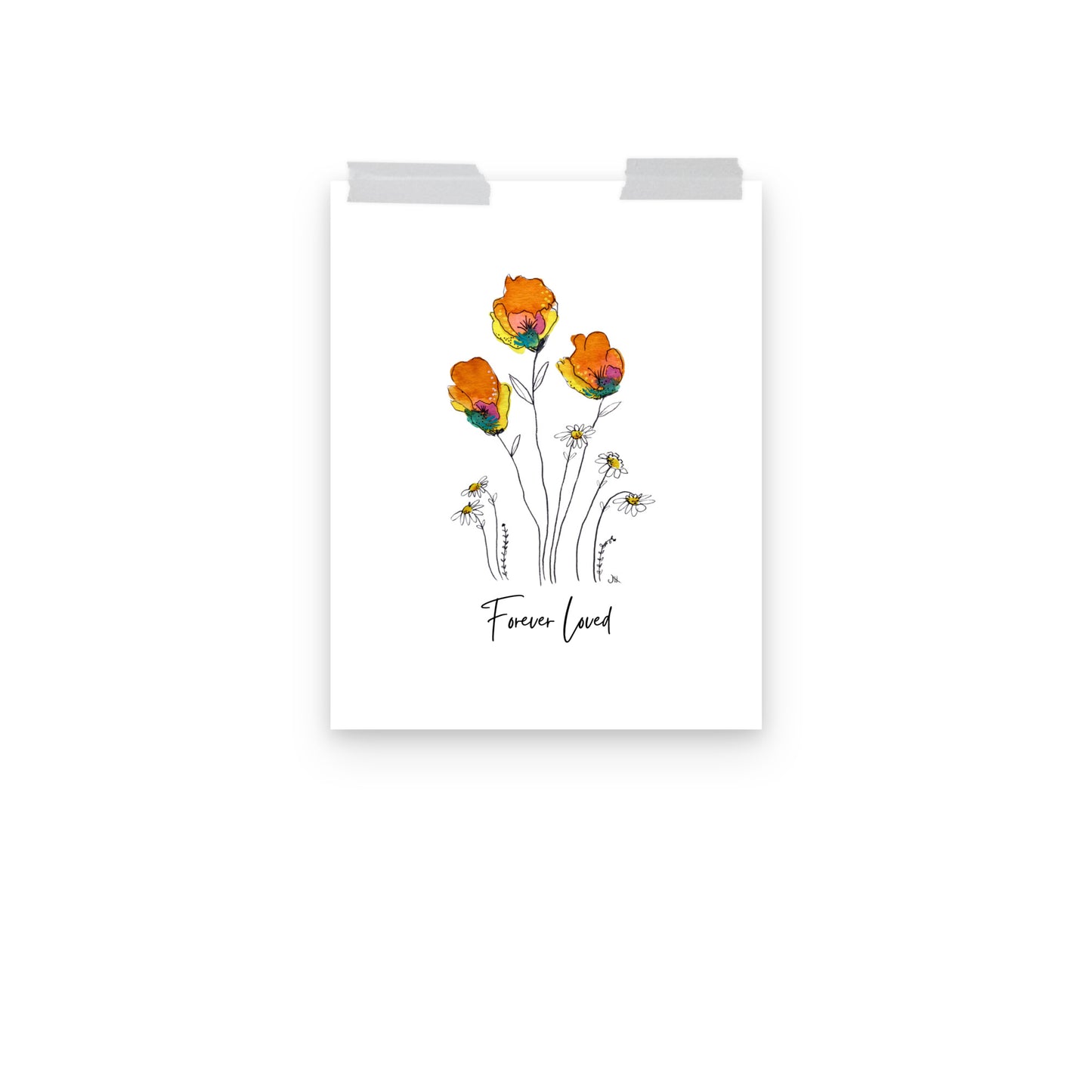 Art Print - Forever Loved - Floral