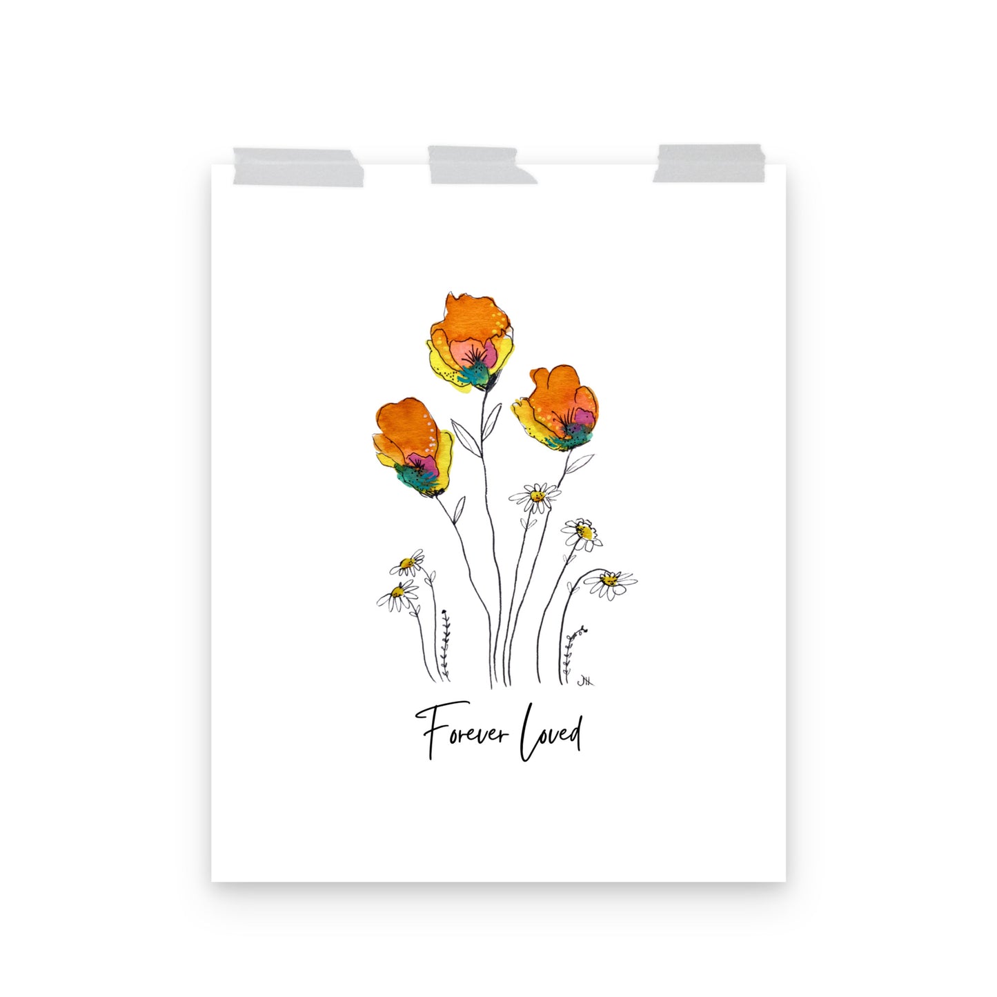 Art Print - Forever Loved - Floral