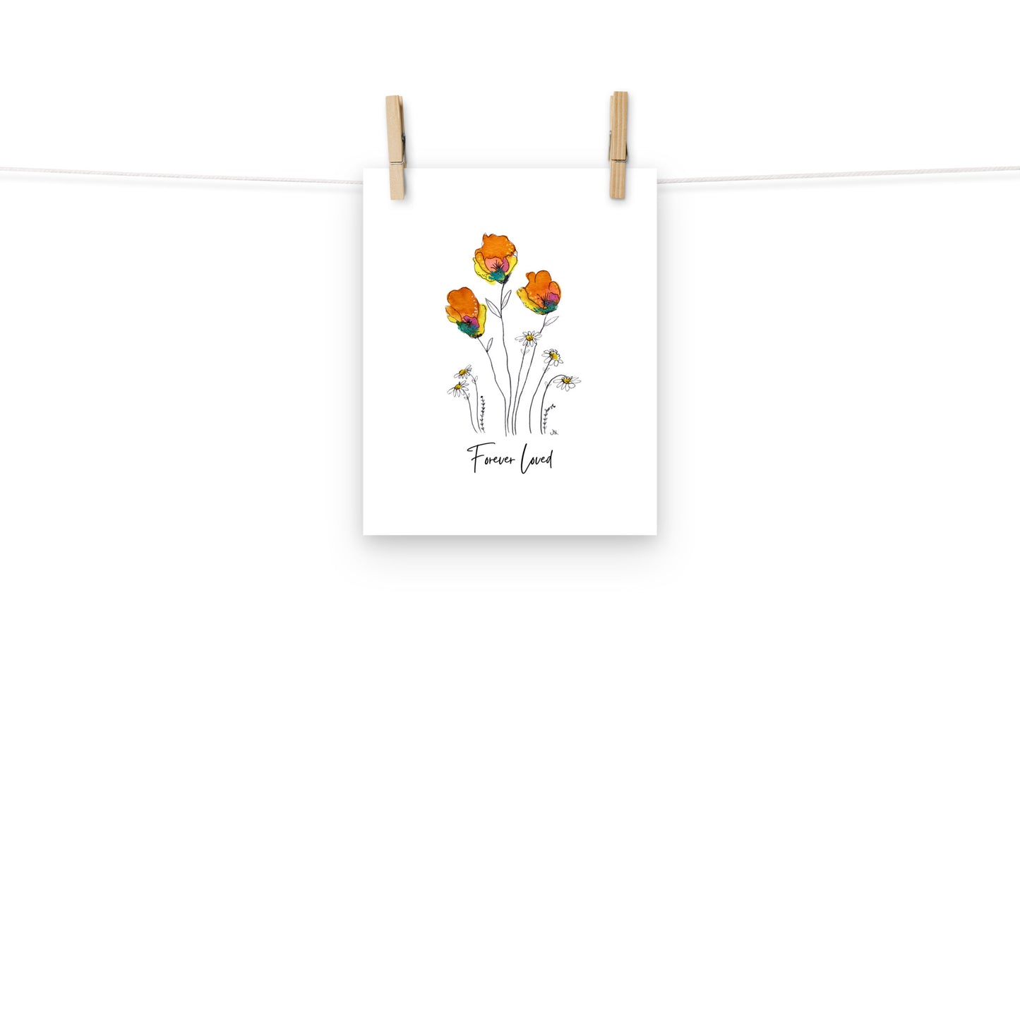 Art Print - Forever Loved - Floral