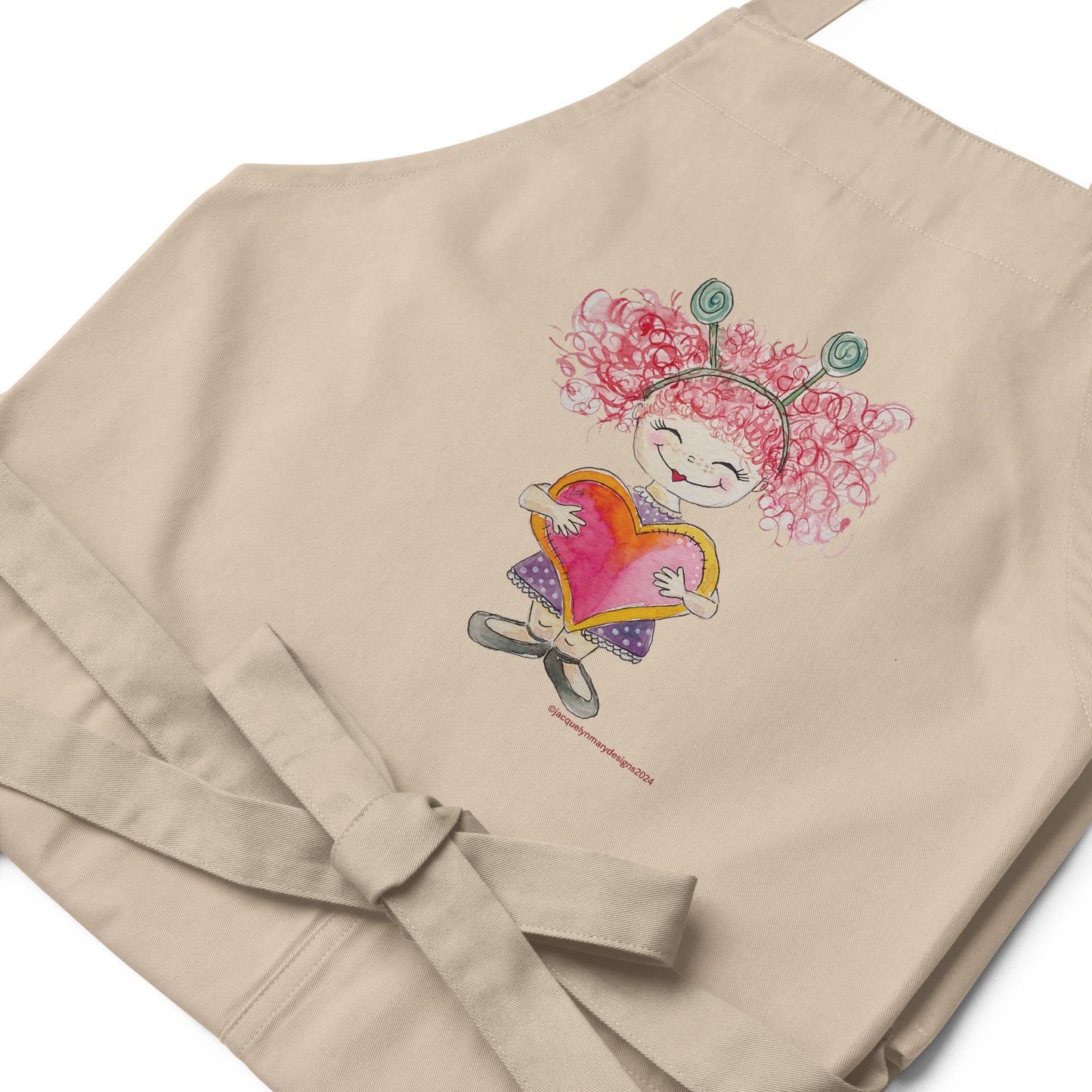 Organic cotton apron - Joyful Lizzy