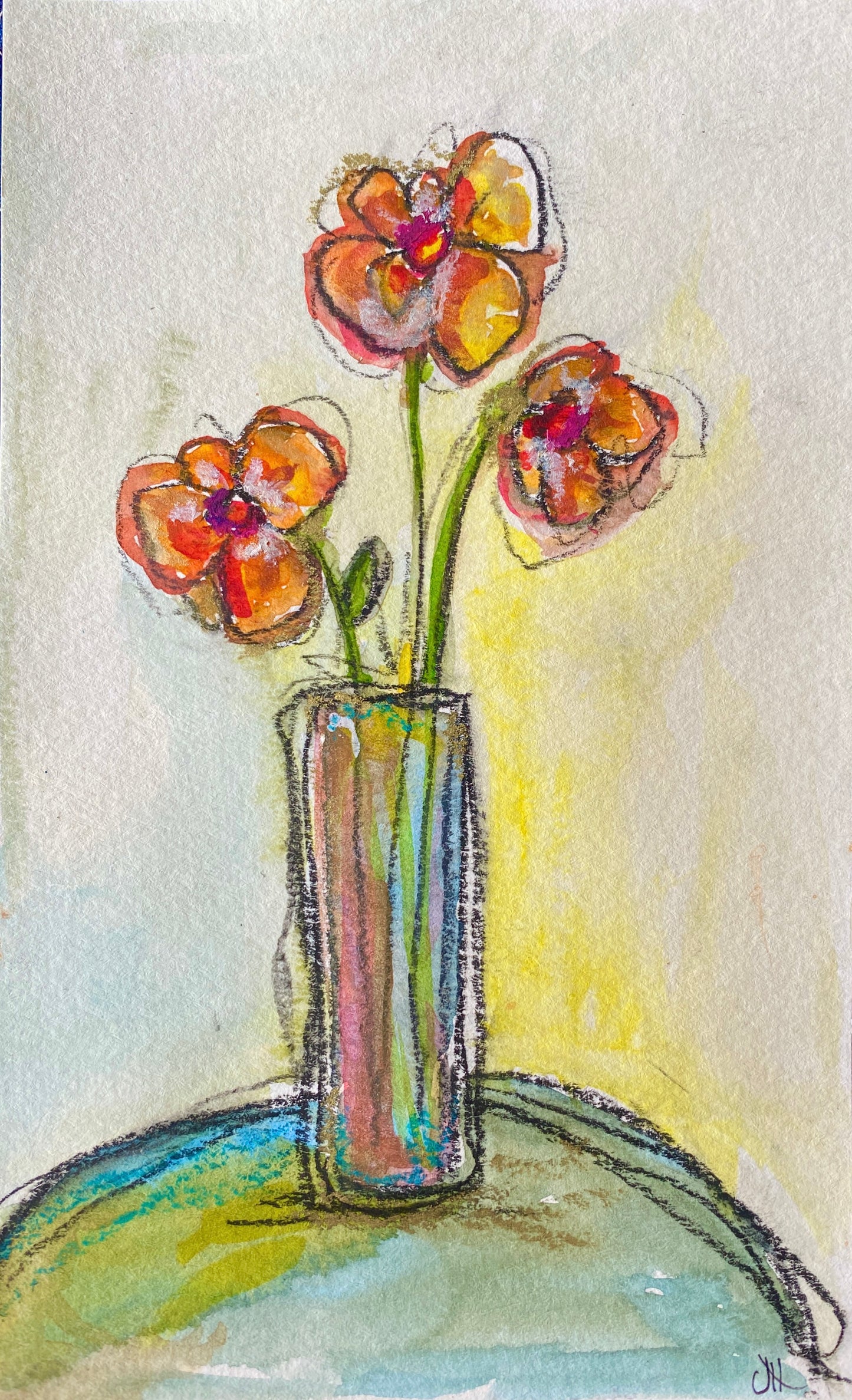 "Dandy" Floral Original Art
