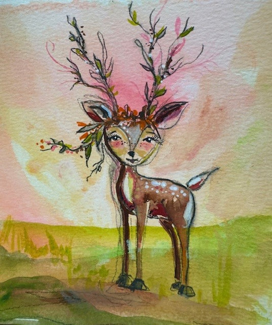 "Doey" Whimsy Original Art