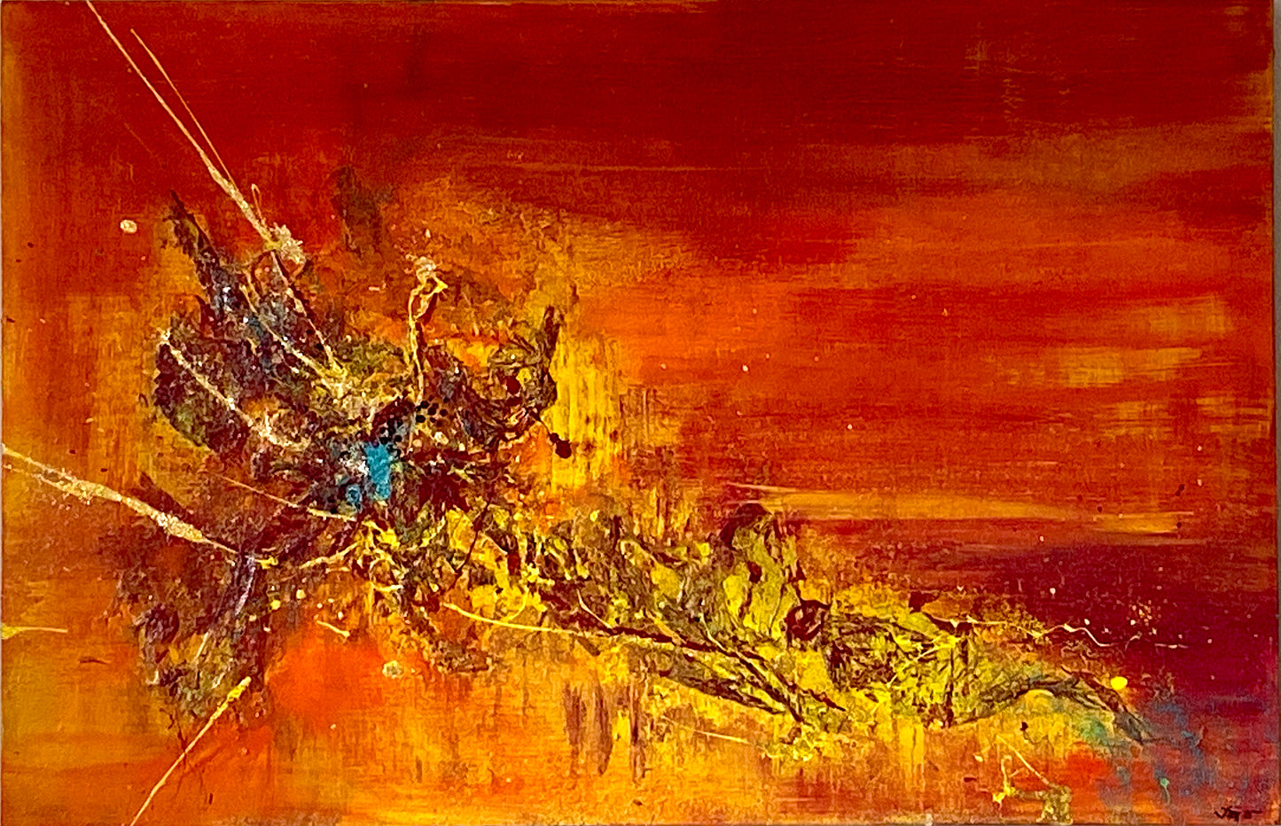 "Ignite" Abstract Original Art