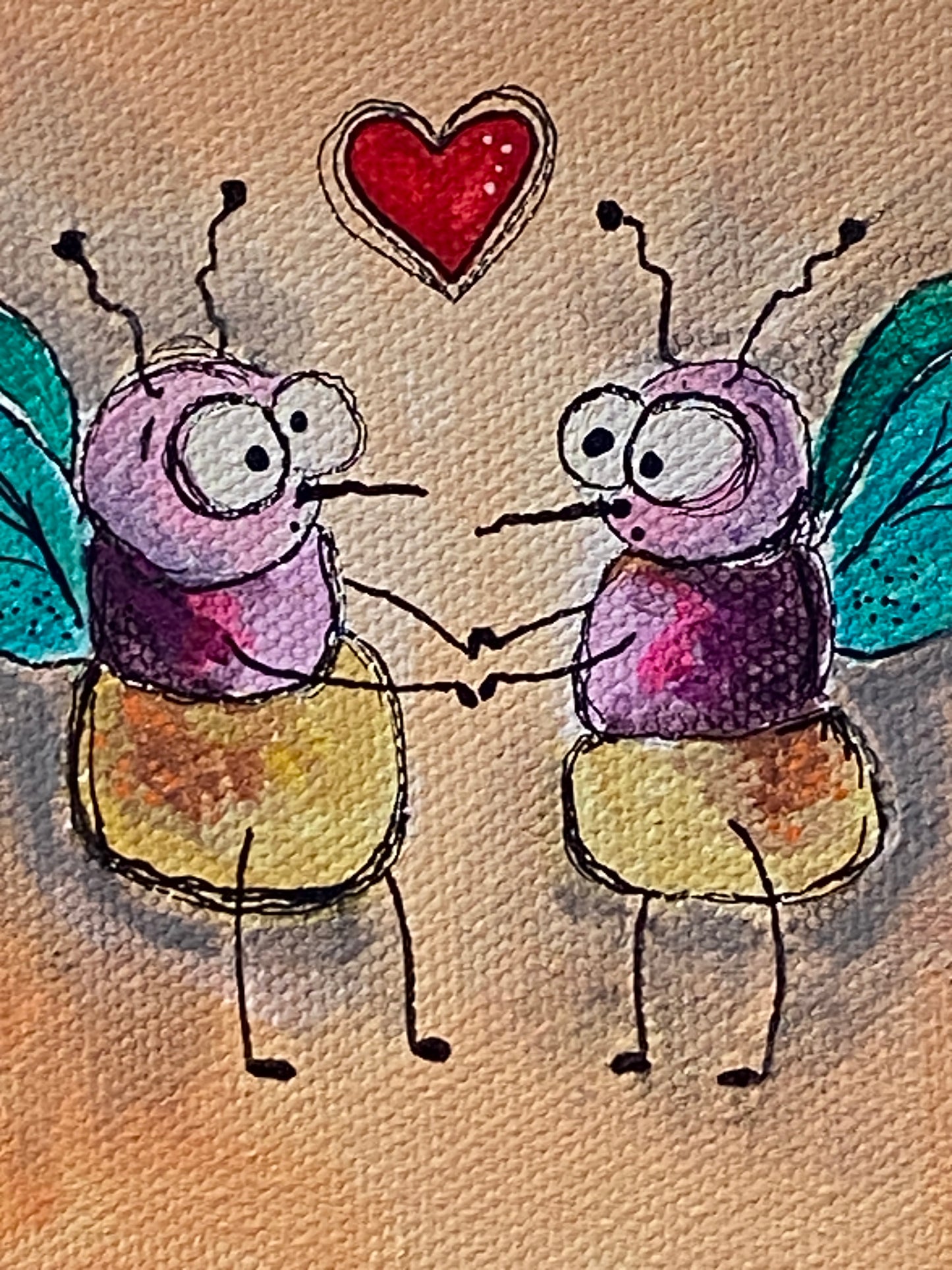 "Little Pests" Whimsy Original Art