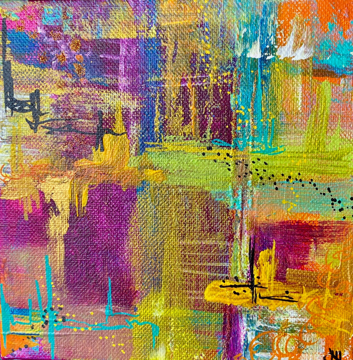 "Rainy Day" Abstract Original Art