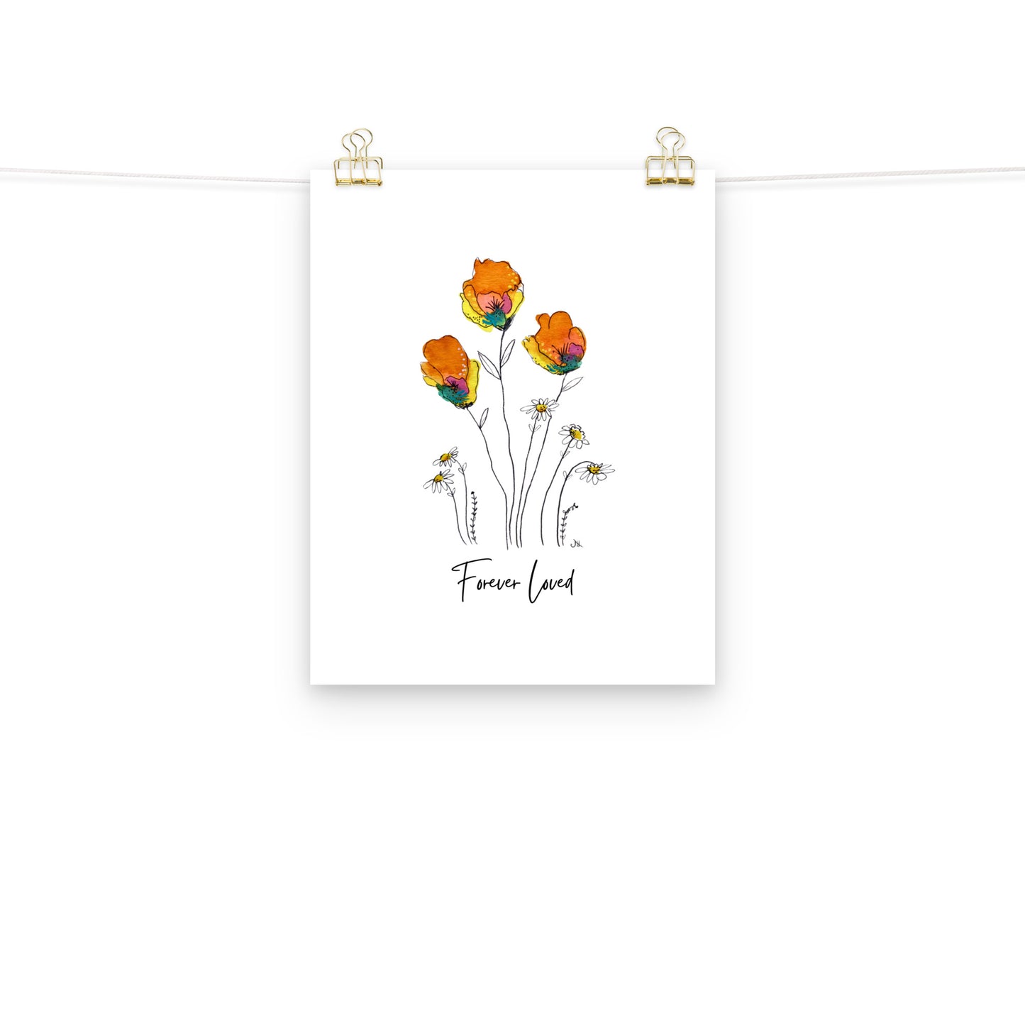 Art Print - Forever Loved - Floral