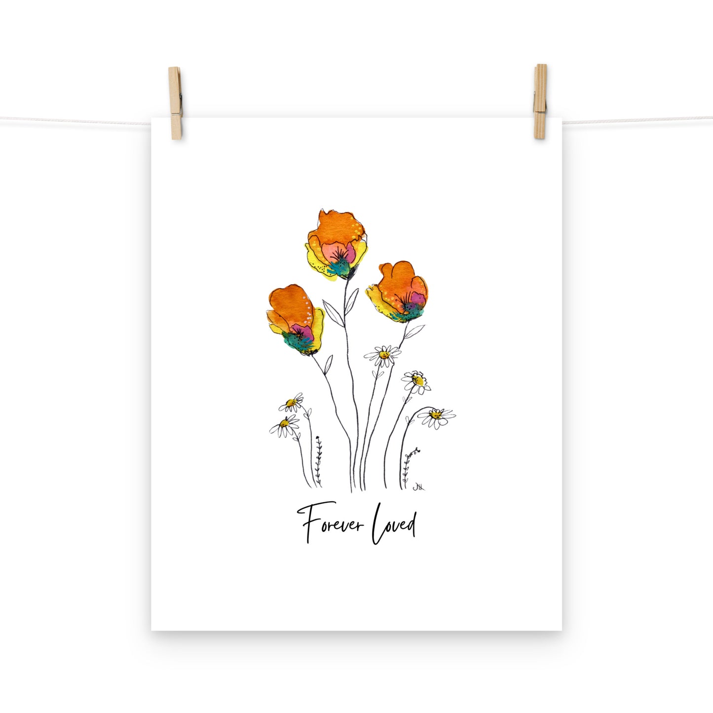 Art Print - Forever Loved - Floral