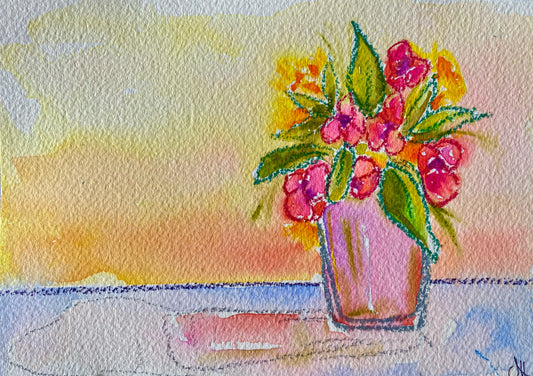 "Sunny Day" Floral Original Art