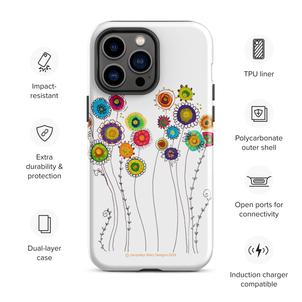 Dancing Flowers - Tough Case for iPhone®